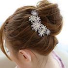 Rhinestone Faux Pearl Hair Comb