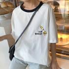 Short-sleeve Rocket Embroidered T-shirt