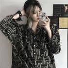 Pattern Shirt Black & Gray - One Size