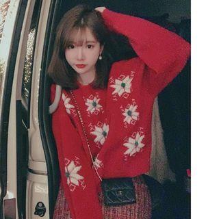 Floral Knit Sweater