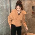 Tie-waist Loose-fit Wool Jacket