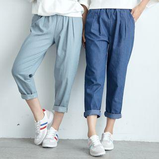 Elasticized Harem Pants