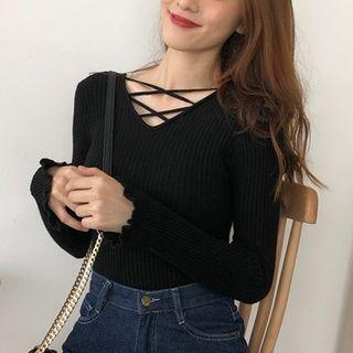 Crisscross Knit Top