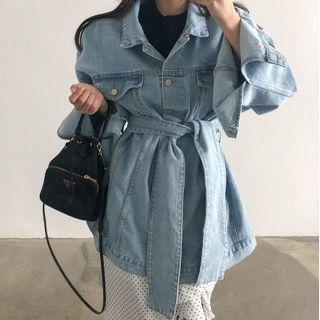 Sashed Denim Jacket