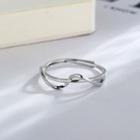 Twist Open Ring Silver - One Size