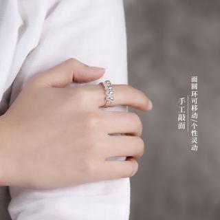 925 Sterling Silver Turnable Hoop Ring 1 Pc - Ring - Silver - One Size