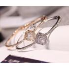 Rhinestone Clover Bangle