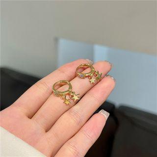 Star Alloy Fringed Earring 1 Pair - Earring - Gold - One Size