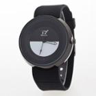 Two-tone Silicone Strap Watch