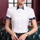 Printed Short-sleeve Shirt / Pencil Skirt / Dress Pants