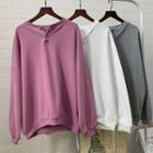 Button-up Sweatshirt
