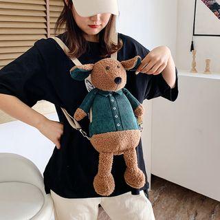 Corduroy Animal Furry Backpack
