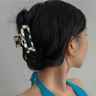 Check Acrylic Hair Clamp (various Designs)