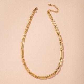 Chained Necklace X237 - Gold - One Size