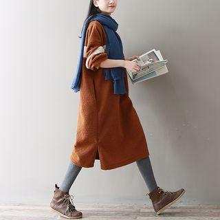 Contrast Stripe Pullover Dress