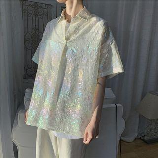 Short-sleeve Iridescent Shirt