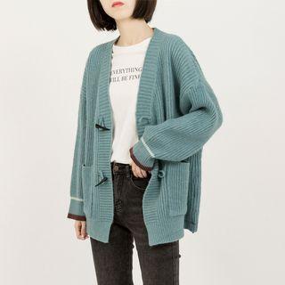 Toggle Rib Knit Cardigan