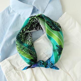Print Scarf N604 - Green - One Size