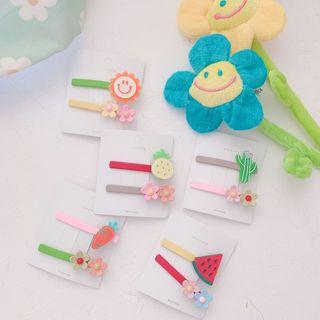 Set: Acrylic Cartoon Hair Clip (assorted Designs)