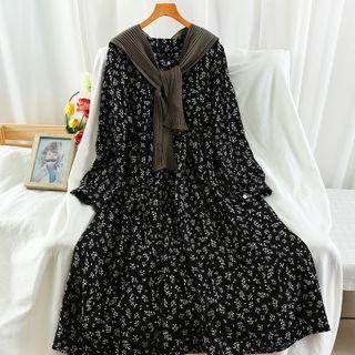 Floral Print Maxi Dress + Shawl