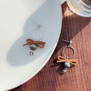 Bow-accent Hoop-detail Earrings