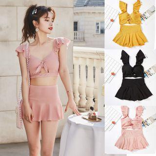 Set: Sleeveless Swim Top + Skirt