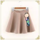 Pompom A-line Skirt