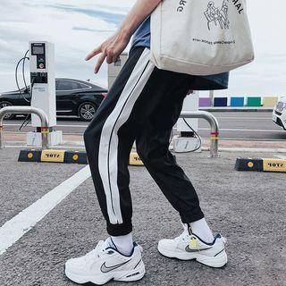 Lightweight Loose-fit Striped Sweatpants