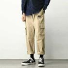 Printed Letter Cargo Pants
