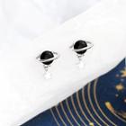 925 Sterling Silver Planet Earring 1 Pair - Earrings - Key - Planet - One Size