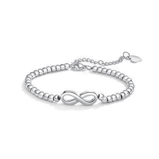 Fashion And Simple Infinite Symbol 316l Stainless Steel Bracelet Silver - One Size