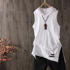 Ripped Hooded Tank Top