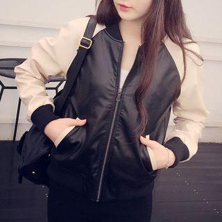 Faux Pearl Baseball Jacket