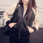 Faux Pearl Baseball Jacket