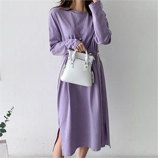 Drawcord-waist T-shirt Dress