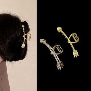 Arrow & Heart Alloy Hair Clamp