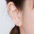 925 Sterling Silver Giraffe Cuff Earring 1 Pair - Giraffe - Silver - One Size