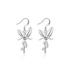 Fashion Simple Angel Earrings Silver - One Size