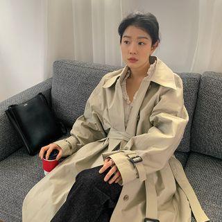 Belted Over-fit Trench Coat