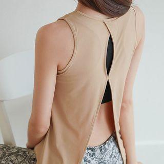 Cutout-back Sports Tank Top