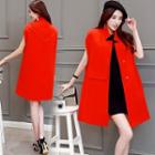 Sleeveless Cape Coat