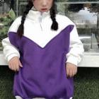 Half Zip Color Block Pullover