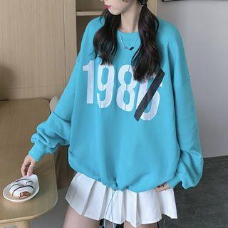 Long-sleeve Numbering Sweatshirt