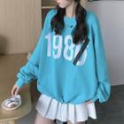 Long-sleeve Numbering Sweatshirt