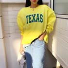 Texas Printed Oversized Sweatshirt