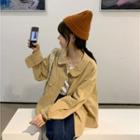 Peter Pan Collar Shirt Jacket