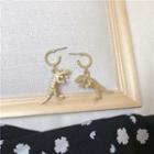 Dinosaur Drop Earring 1 Pair - Gold - One Size