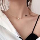 Stainless Steel Star Choker Rose Gold - One Size
