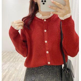 Mock Two Piece Lace Cardigan