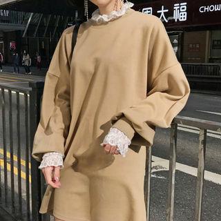 Drop-shoulder Mini Pullover Dress